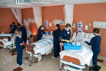 Florida Nursing Students at work.